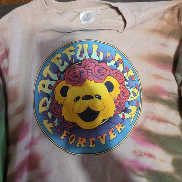 Grateful Dead Beige Crewneck with Logo Tag - Picture 2 of 8
